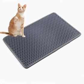 Cat Litter Mat, Kitty Litter Trapping Mat, Double Layer Mats with MiLi Shape Scratching design, Urine Waterproof, Easy Clean