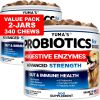 2 Pack Probiotics for Dogs and Digestive Enzymes Dog Probiotics Chews Anti Diarrhea Upset Stomach Gas Relief Constipation Canine Prebiotic Pet Fiber S