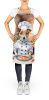 Jack Russell Terrier The Chef Apron Cooking Kitchen Server Baking Crafts Gardening for Adult Women Men, Unisex, Large, Multicolor