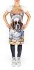 Saint Bernard The Chef Apron Cooking Kitchen Server Baking Crafts Gardening for Adult Women Men, Unisex, Large, Multicolor