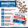 Omega 3 Fish Oil for Dogs 170 Chews Skin and Coat Supplement Omega 3 for Dogs Dry & Itchy Skin Relief Treatment Allergy Support Dog Anti Shedding Trea