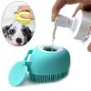 Bathroom Puppy Big Dog Cat Bath Massage Gloves Brush Soft Safety Silicone Pet Accessories for Dogs Cats Tools Mascotas Products