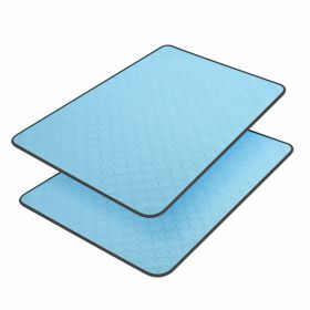 Washable Pee Pads for Dogs, Pee Pads Waterproof Potty Training Pad for Dogs, 89.5 x 59.2cm/34.5"x23" (Color: Blue)