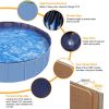 4X4FT Foldable Pet Swimming Pool PVC Kiddie Baby Dog Swim Pool Bathing Tub Playmat Kids Pools