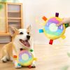 Cartoon Plush Flying Disc Toy Dog For Outdoor Play, Bite-resistant Pet Dog Toy Supplies Dog Training Flying Discs Outdoor Playing Disk Flyer